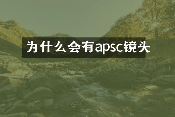 为什么会有apsc镜头
