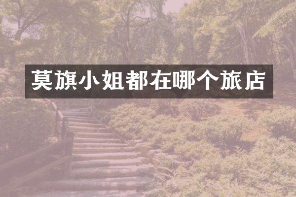 莫旗小姐都在哪个旅店