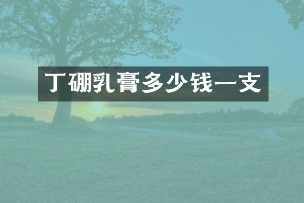 丁硼乳膏多少钱一支