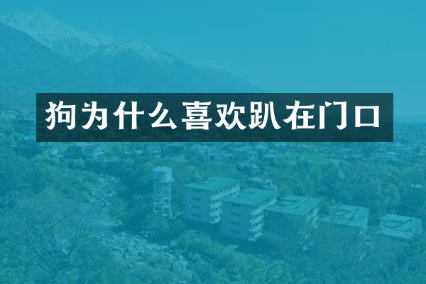 狗为什么喜欢趴在门口