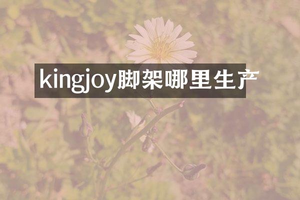 kingjoy脚架哪里生产