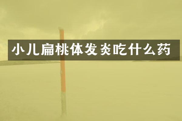 小儿扁桃体发炎吃什么药