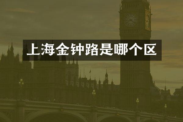 上海金钟路是哪个区