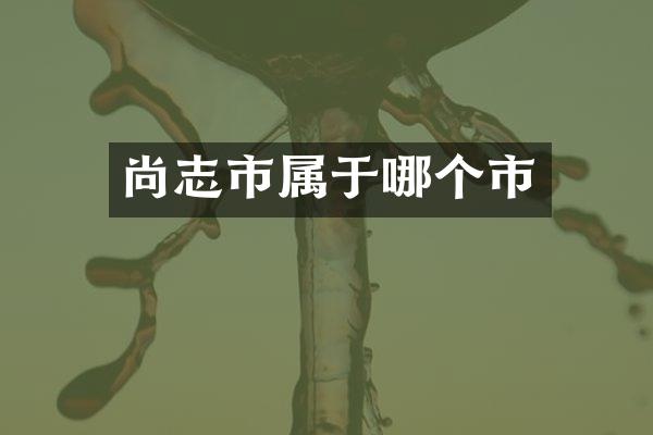 尚志市属于哪个市