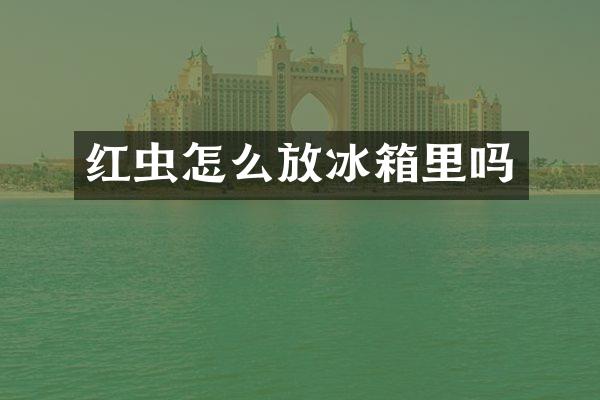 红虫怎么放冰箱里吗