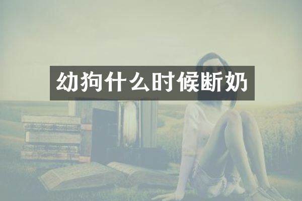 幼狗什么时候断奶