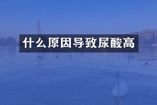 什么原因导致尿酸高
