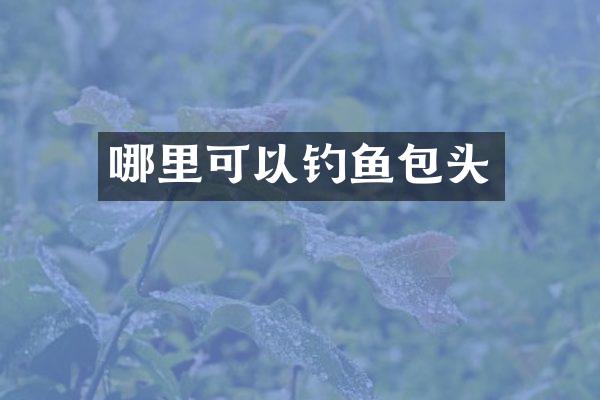 哪里可以钓鱼包头