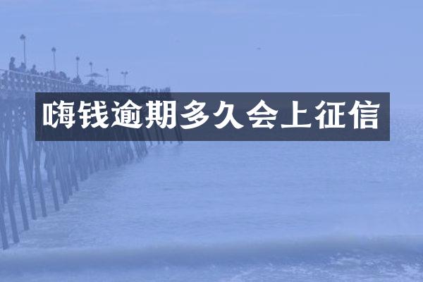嗨钱逾期多久会上征信