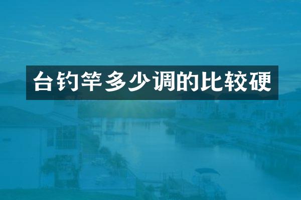 台钓竿多少调的比较硬