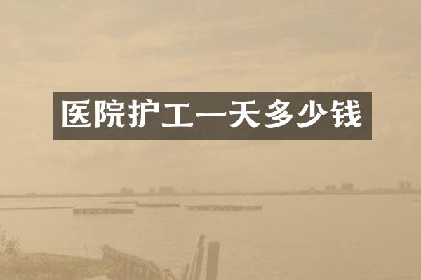医院护工一天多少钱