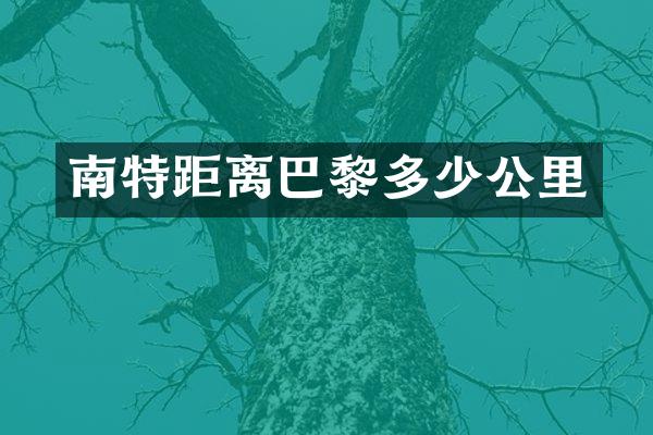 南特距离巴黎多少公里