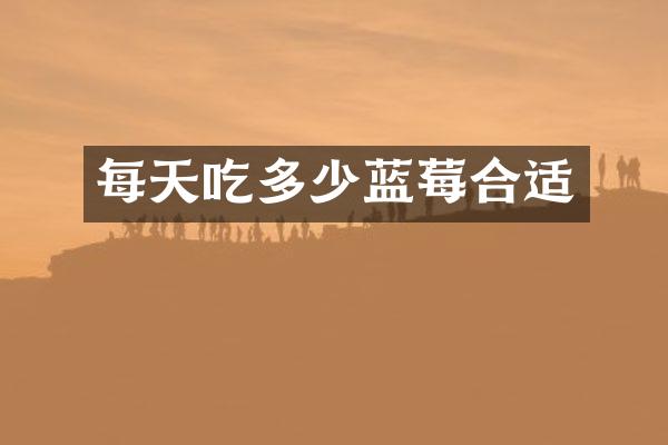 每天吃多少蓝莓合适