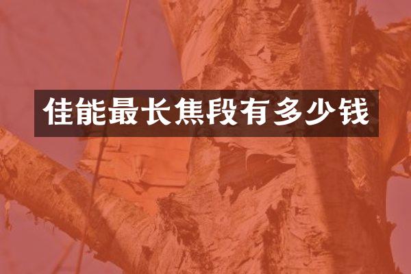 佳能最长焦段有多少钱