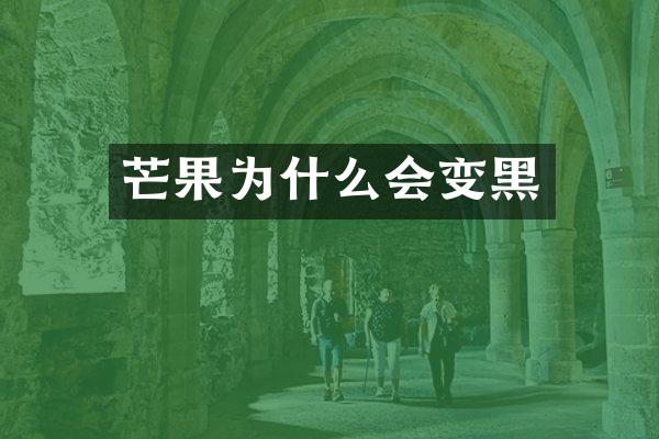 芒果为什么会变黑