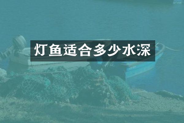 灯鱼适合多少水深