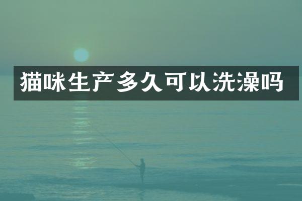 猫咪生产多久可以洗澡吗