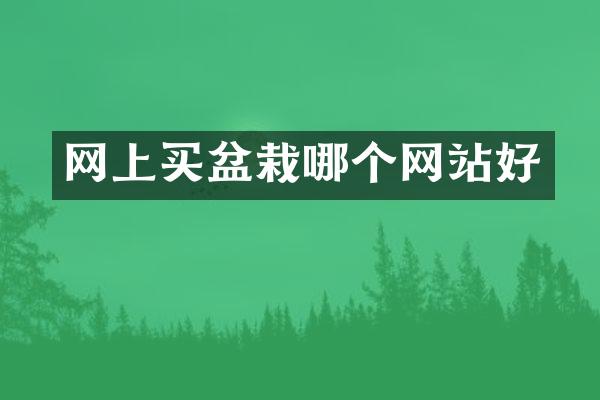 网上买盆栽哪个网站好