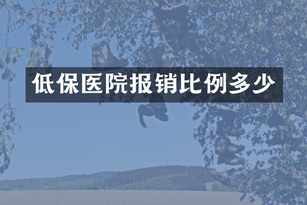 低保医院报销比例多少