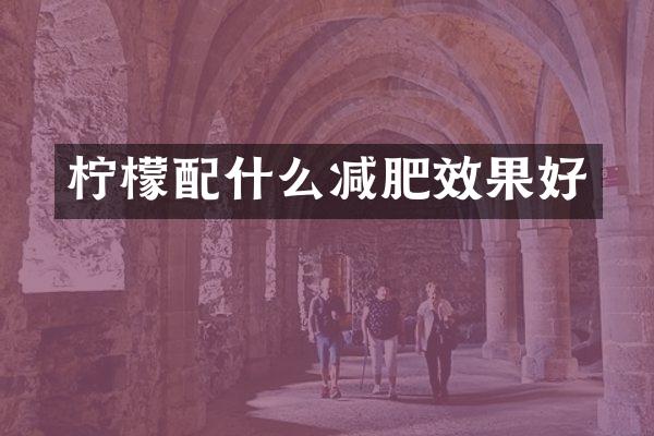 柠檬配什么减肥效果好