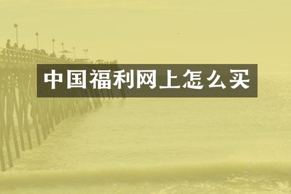 中国福利网上怎么买