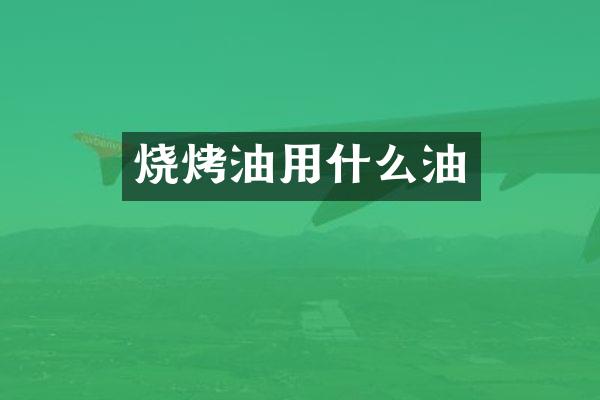 烧烤油用什么油