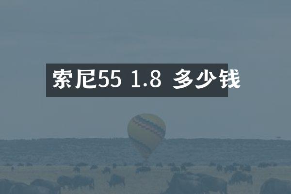索尼55 1.8 多少钱