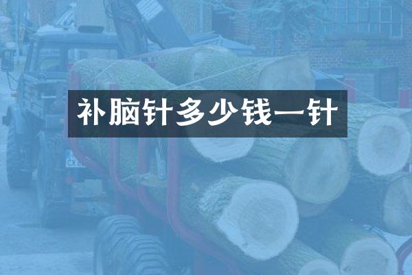补脑针多少钱一针