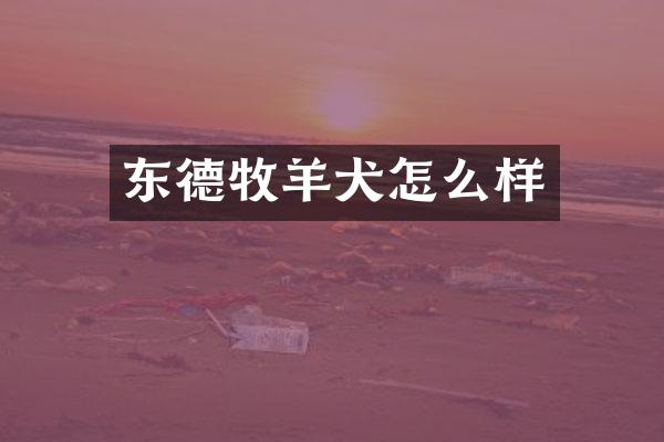 东德牧羊犬怎么样