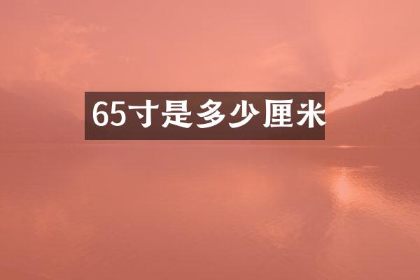 65寸是多少厘米
