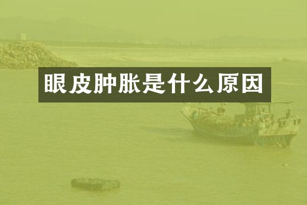 眼皮肿胀是什么原因