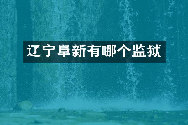辽宁阜新有哪个监狱