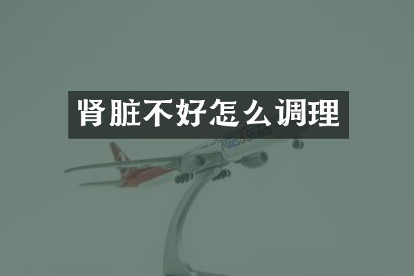 肾脏不好怎么调理