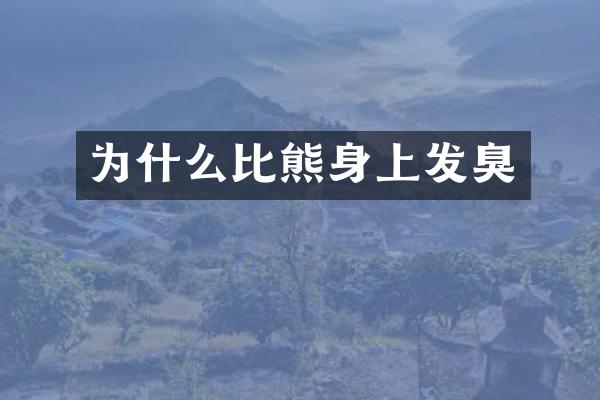 为什么比熊身上发臭
