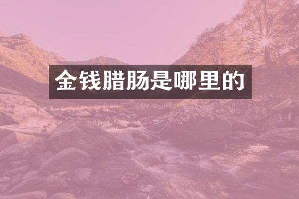 金钱腊肠是哪里的