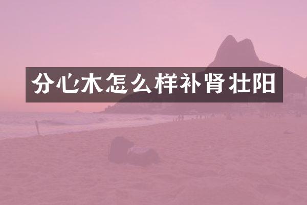 分心木怎么样补肾壮阳