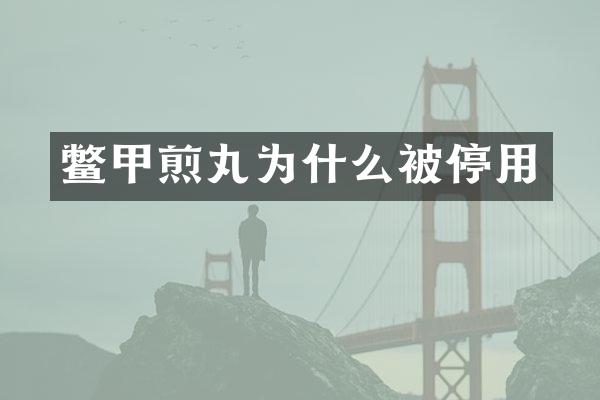 鳖甲煎丸为什么被停用
