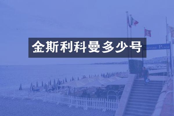 金斯利科曼多少号