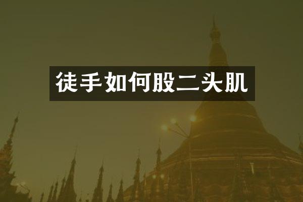 徒手如何股二头肌