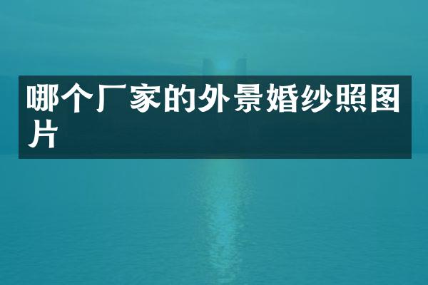 哪个厂家的外景婚纱照图片