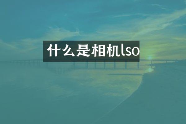 什么是相机lso