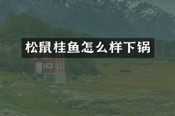 松鼠桂鱼怎么样下锅