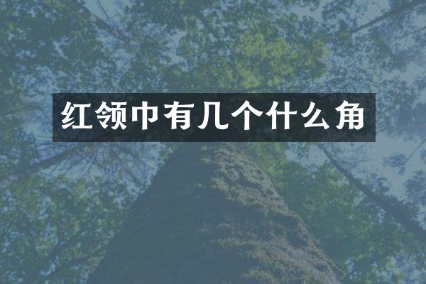 红领巾有几个什么角