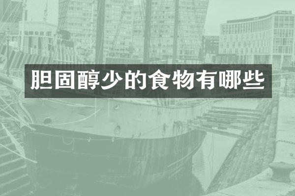 胆少的食物有哪些