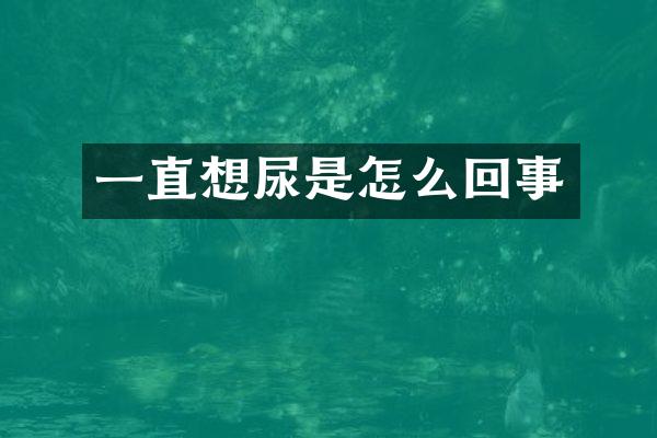 一直想尿是怎么回事