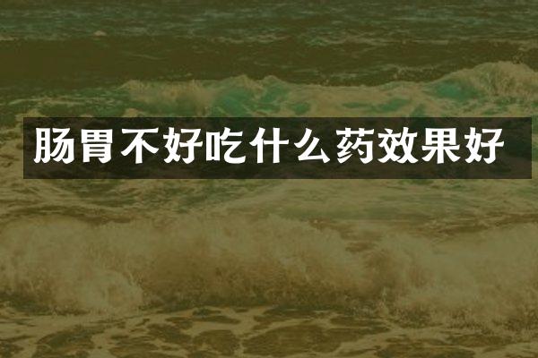 肠胃不好吃什么药效果好