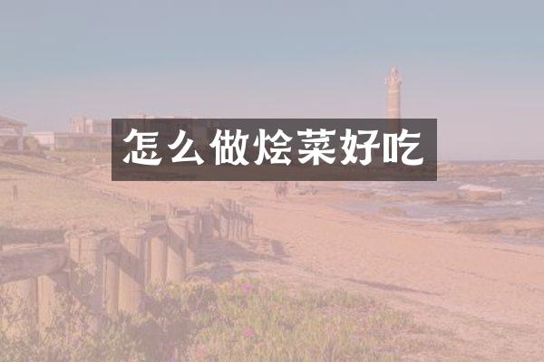 怎么做烩菜好吃