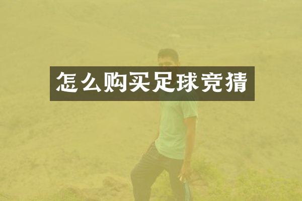 怎么购买足球竞猜