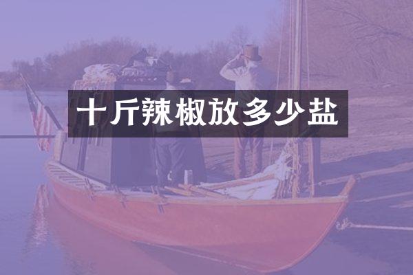 十斤辣椒放多少盐