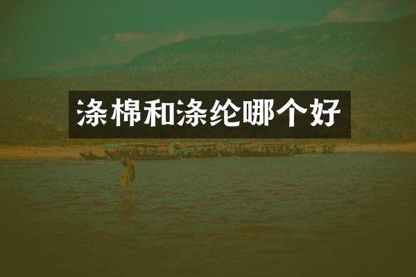 涤棉和涤纶哪个好
